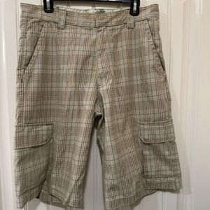 Levi's Silver Tab Y2K Plaid Cargo Shorts